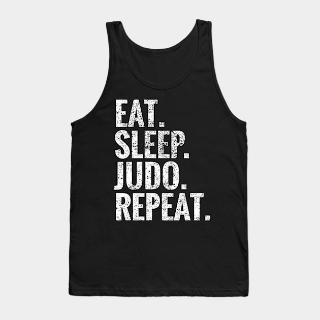 Eat Sleep Judo Repeat Tank Top by TeeLogic